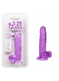 Фиолетовый фаллоимитатор Size Queen 6  - 20,25 см. - California Exotic Novelties