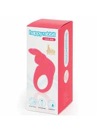 Розовое эрекционное виброкольцо Happy Rabbit Rechargeable Rabbit Cock Ring - Happy Rabbit - в Рыбинске купить с доставкой