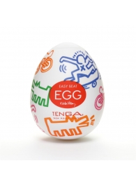 Мастурбатор-яйцо Keith Haring EGG STREET - Tenga - в Рыбинске купить с доставкой