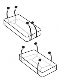 Фиксаторы для кровати WRAPAROUND MATTRESS RESTRAIN - Pipedream - купить с доставкой в Рыбинске