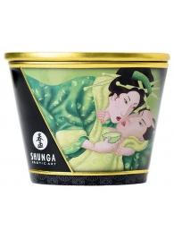 Массажная свеча Exotic Green Tea с ароматом зелёного чая - 170 мл. - Shunga - купить с доставкой в Рыбинске