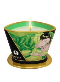 Массажная свеча Exotic Green Tea с ароматом зелёного чая - 170 мл. - Shunga - купить с доставкой в Рыбинске