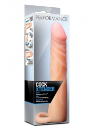 Телесная насадка на пенис Cock Xtender - 17,7 см. - Blush Novelties - в Рыбинске купить с доставкой