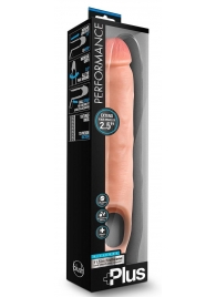 Телесная насадка-удлинитель 11.5 Inch Silicone Cock Sheath Penis Extender - 29,2 см. - Blush Novelties - в Рыбинске купить с доставкой