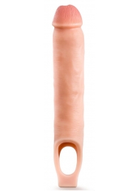 Телесная насадка-удлинитель 11.5 Inch Silicone Cock Sheath Penis Extender - 29,2 см. - Blush Novelties - в Рыбинске купить с доставкой