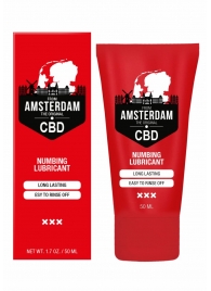 Пролонгирующий лубрикант Numbing CBD from Amsterdam - 50 мл. - Shots Media BV - купить с доставкой в Рыбинске