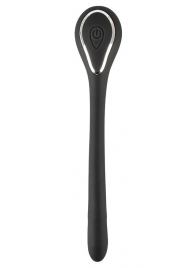 Черный гибкий уретральный стимулятор с вибрацией Vibrating Bendable Dilator - 13,5 см. - Orion - купить с доставкой в Рыбинске