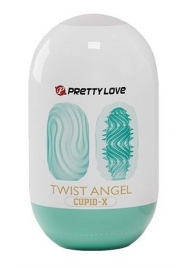 Бирюзовый мастурбатор-яйцо Twist Angel - Baile - в Рыбинске купить с доставкой