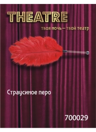 Красное страусовое пёрышко - ToyFa - купить с доставкой в Рыбинске