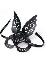 Черная ажурная маска  Зайка  с ушками - Crazy Handmade - купить с доставкой в Рыбинске