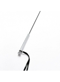 Черный кожаный стек с гладкой ручкой - 55 см. - Crazy Handmade - купить с доставкой в Рыбинске