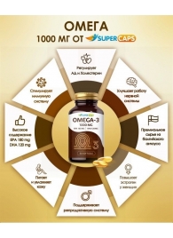 Пищевая добавка SuperCaps OMEGA-3 - 50 капсул (1000 мг) - SuperCaps - купить с доставкой в Рыбинске