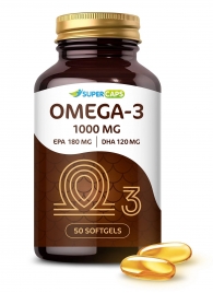 Пищевая добавка SuperCaps OMEGA-3 - 50 капсул (1000 мг) - SuperCaps - купить с доставкой в Рыбинске