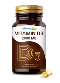 Пищевая добавка SuperCaps VITAMIN D3 2000 ME - 120 капсул - SuperCaps - купить с доставкой в Рыбинске