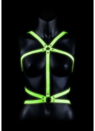 Портупея Body Harness с неоновым эффектом - размер L-XL - Shots Media BV - купить с доставкой в Рыбинске