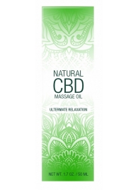 Массажное масло Natural CBD Massage Oil - 50 мл. - Shots Media BV - купить с доставкой в Рыбинске