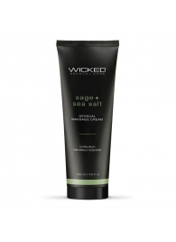 Массажный легкий крем WICKED Sage plus Sea Salt - 120 мл. - Wicked - купить с доставкой в Рыбинске