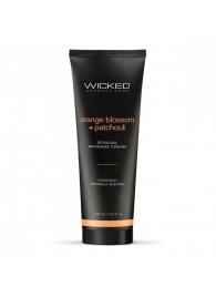 Массажный легкий крем WICKED Orange Blossom plus Patchouli - 120 мл. - Wicked - купить с доставкой в Рыбинске