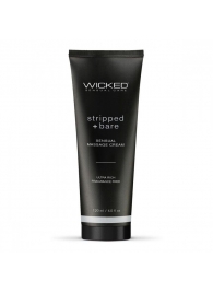 Массажный легкий крем WICKED Stripped plus Bare - 120 мл. - Wicked - купить с доставкой в Рыбинске