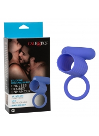 Синее эрекционное виброкольцо Silicone Rechargeable Endless Desires Enhancer - California Exotic Novelties - в Рыбинске купить с доставкой