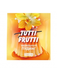 Пробник гель-смазки Tutti-frutti со вкусом ванильного пудинга - 4 гр. - Биоритм - купить с доставкой в Рыбинске