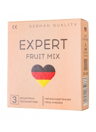 Ароматизированные презервативы EXPERT Fruit Mix - 3 шт. - Expert - купить с доставкой в Рыбинске