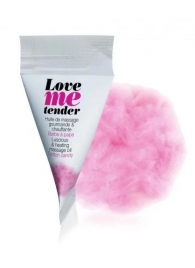 Съедобное согревающее массажное масло Love Me Tender Cotton Candy с ароматом сладкой ваты - 10 мл. - Love to Love - купить с доставкой в Рыбинске