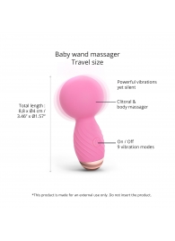 Розовый мини-wand вибратор Itsy Bitsy Mini Wand Vibrator - Love to Love