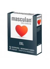 Презервативы увеличенного размера Masculan XXL - 3 шт. - Masculan - купить с доставкой в Рыбинске