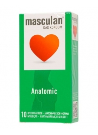 Презервативы анатомической формы Masculan Anatomic - 10 шт. - Masculan - купить с доставкой в Рыбинске