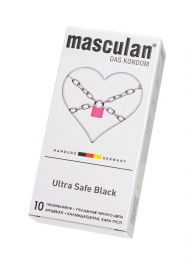 Ультрапрочные презервативы Masculan Ultra Safe Black - 10 шт. - Masculan - купить с доставкой в Рыбинске