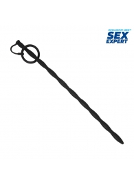 Черный стимулятор уретры Sex Expert - Sex Expert - купить с доставкой в Рыбинске