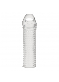 Текстурированная насадка на пенис Clear Textured Penis Enhancing Sleeve Extension - 16,5 см. - BlueLine - в Рыбинске купить с доставкой