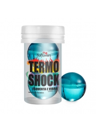 Интимный гель Termo Shock Hot Ball с разогревающе-покалывающим эффектом (2 шарика по 3 гр.) - HotFlowers - купить с доставкой в Рыбинске