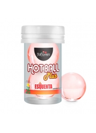 Лубрикант на масляной основе Hot Ball Plus с разогревающим эффектом (2 шарика по 3 гр.) - HotFlowers - купить с доставкой в Рыбинске