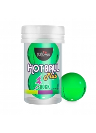 Лубрикант на силиконовой основе Hot Ball Plus с покалывающим эффектом (2 шарика по 3 гр.) - HotFlowers - купить с доставкой в Рыбинске