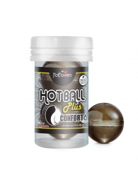 Анальный лубрикант на масляной основе Hot Ball Plus Conforto (2 шарика по 3 гр.) - HotFlowers - купить с доставкой в Рыбинске