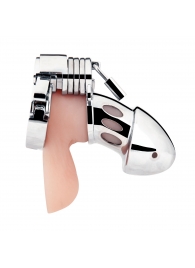 Клетка на пенис из металла Obedience Cock Cage - BlueLine - купить с доставкой в Рыбинске