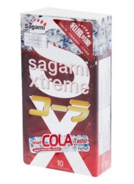 Ароматизированные презервативы Sagami Xtreme COLA - 10 шт. - Sagami - купить с доставкой в Рыбинске