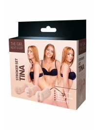 Набор из 3 мастурбаторов The Girl Next Door Tina - Dream Toys - в Рыбинске купить с доставкой