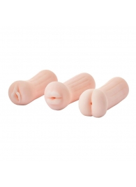 Набор из 3 мастурбаторов The Girl Next Door Tina - Dream Toys - в Рыбинске купить с доставкой