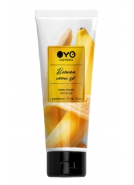 Лубрикант на водной основе OYO Aroma Gel Banana с ароматом банана - 75 мл. - OYO - купить с доставкой в Рыбинске