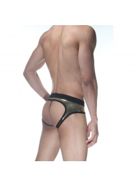 Сексуальные золотистые блестящие трусы-джоки - Don Moris купить с доставкой