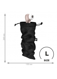 Черный мешочек для хранения игрушек Treasure Bag L - Satisfyer - купить с доставкой в Рыбинске