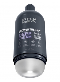 Мастурбатор в бутылке Shower Therapy Deep Cream - Pipedream - в Рыбинске купить с доставкой