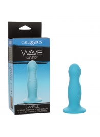 Голубой фаллоимитатор из жидкого силикона Swell - 12,7 см. - California Exotic Novelties