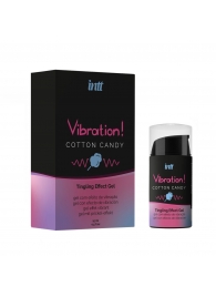 Жидкий вибратор Vibration Cotton Candy с ароматом сахарной ваты - 15 мл. - INTT - купить с доставкой в Рыбинске