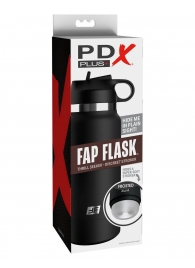 Черный мастурбатор в виде бутылки Fap Flask - Pipedream - в Рыбинске купить с доставкой