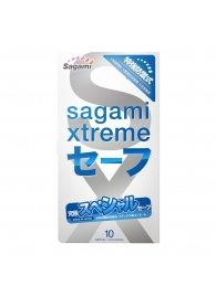 Презервативы Sagami Xtreme Ultrasafe с двойным количеством смазки - 10 шт. - Sagami - купить с доставкой в Рыбинске