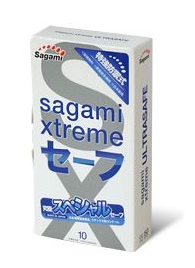 Презервативы Sagami Xtreme Ultrasafe с двойным количеством смазки - 10 шт. - Sagami - купить с доставкой в Рыбинске